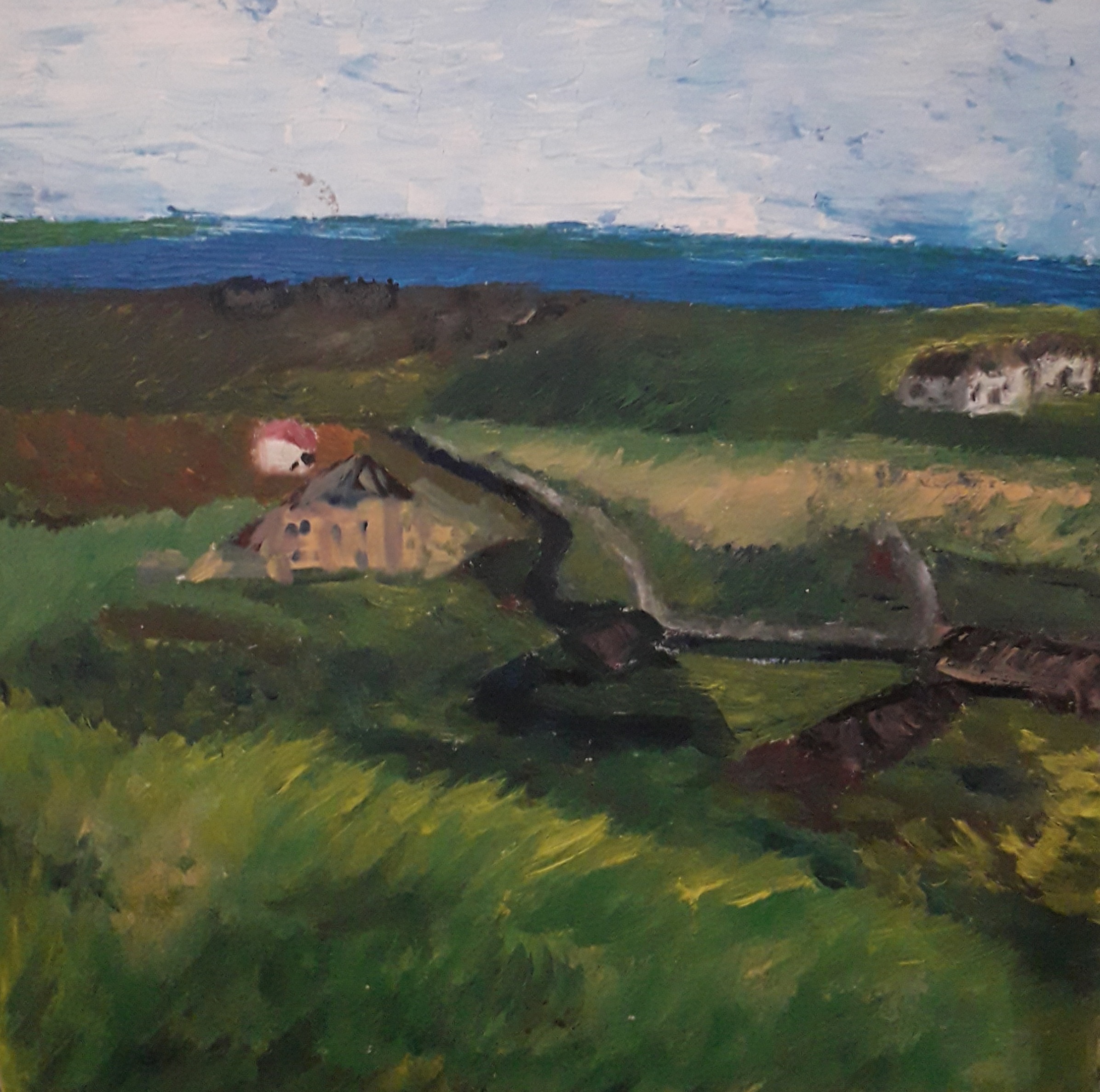 Scottish Coast - Oil on paper- 11.5×8.25 - £10.00