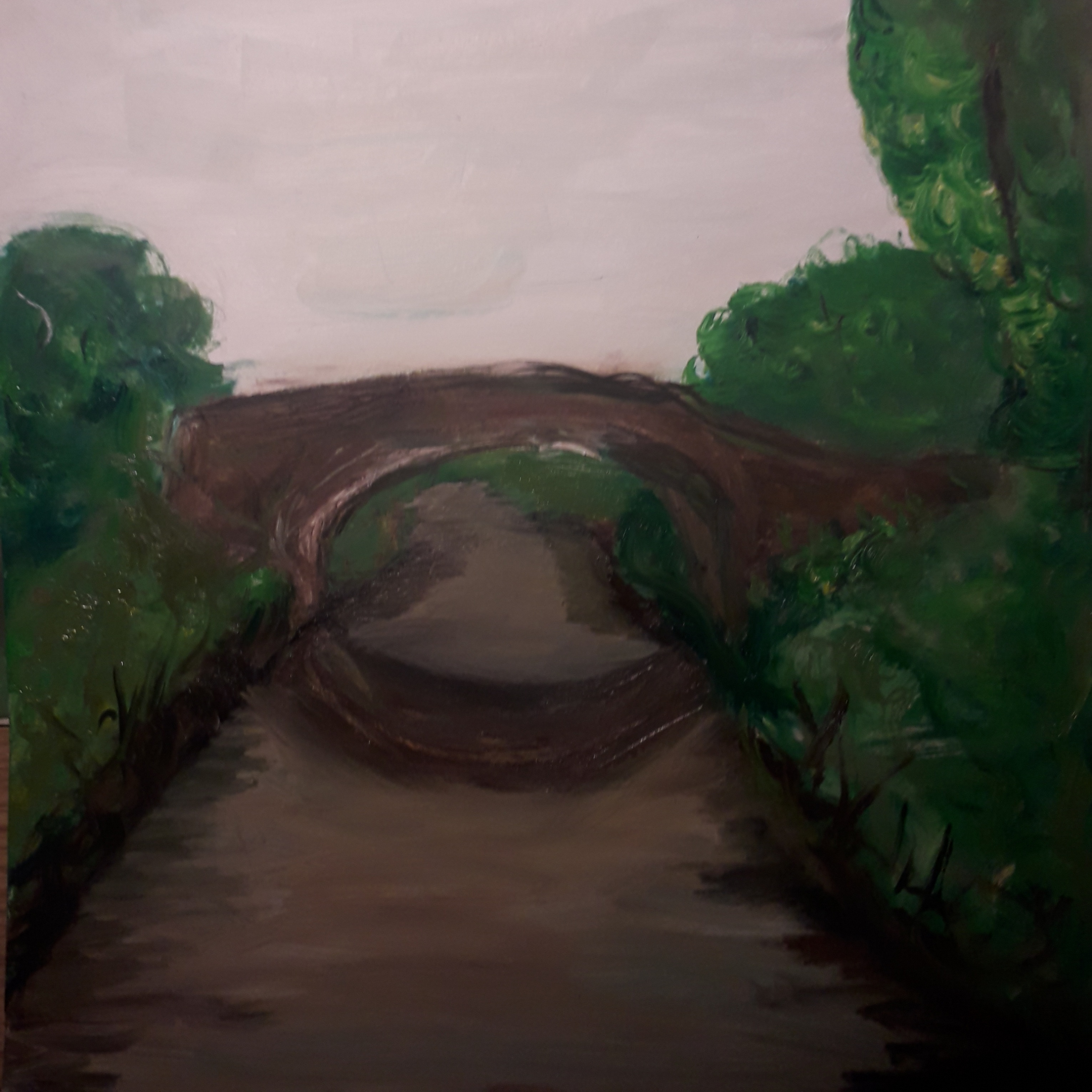 Canal Bridge - Oil on Paper - 11.5×8.25 - £10.00