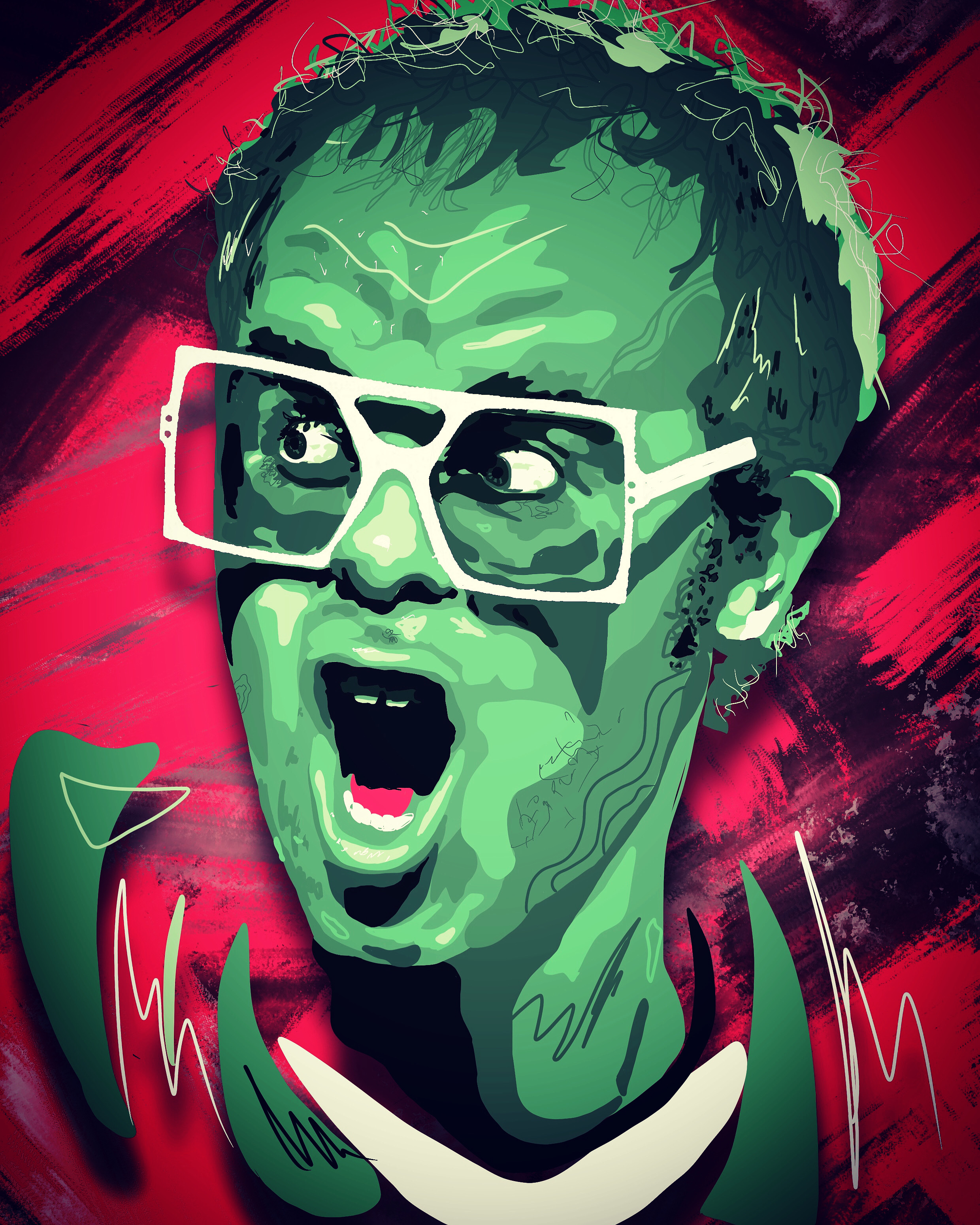 Illustrative Poster Elton John