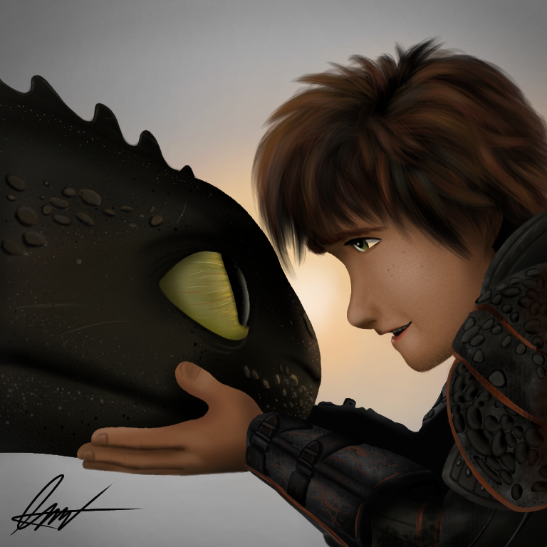 Hiccup and Toothless