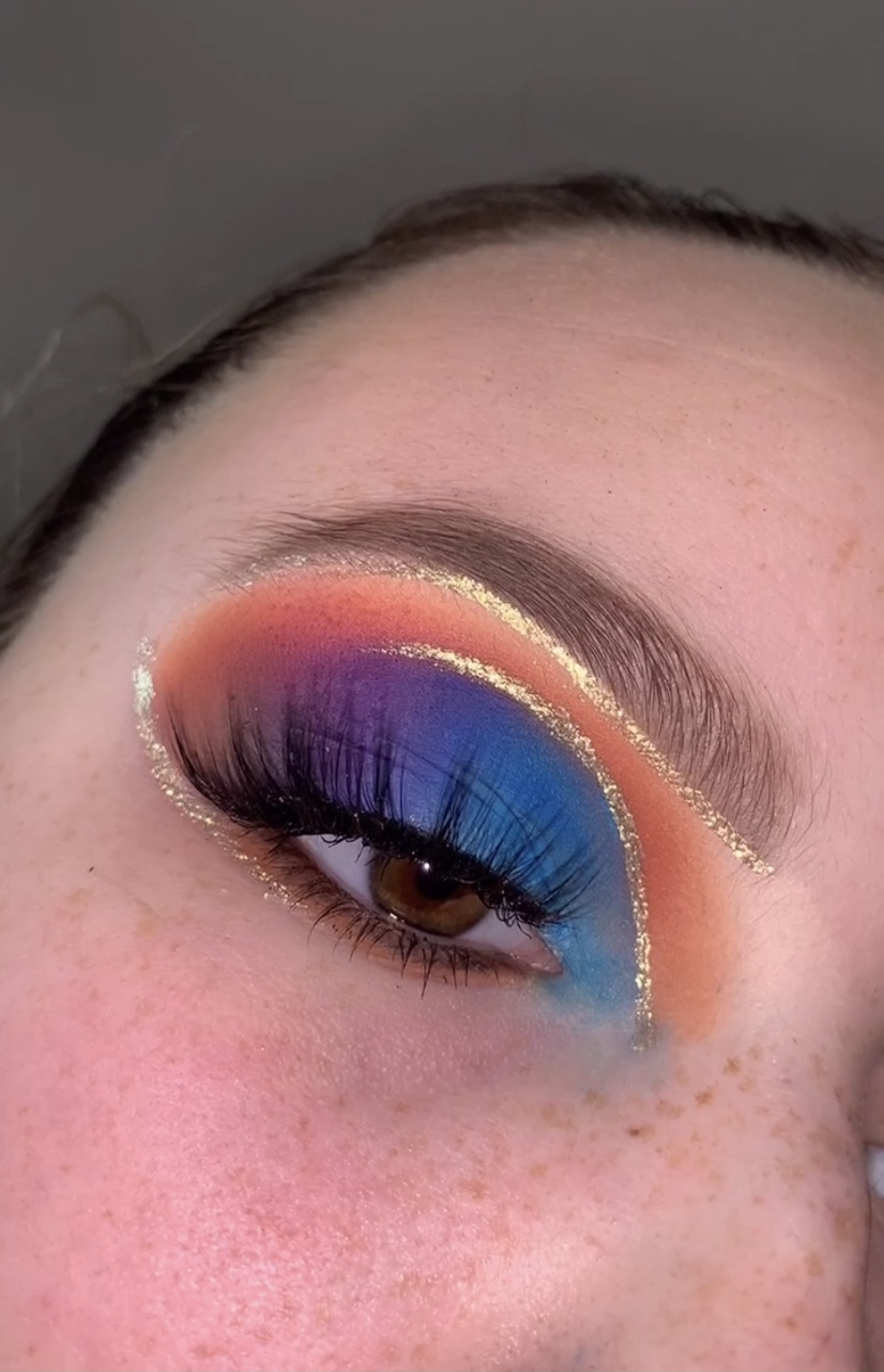 A colourful eye look