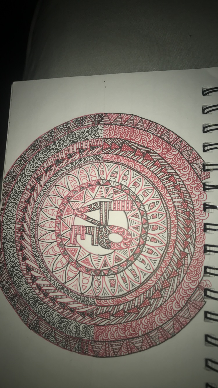 Here is a example of one of these patterns with typography in it