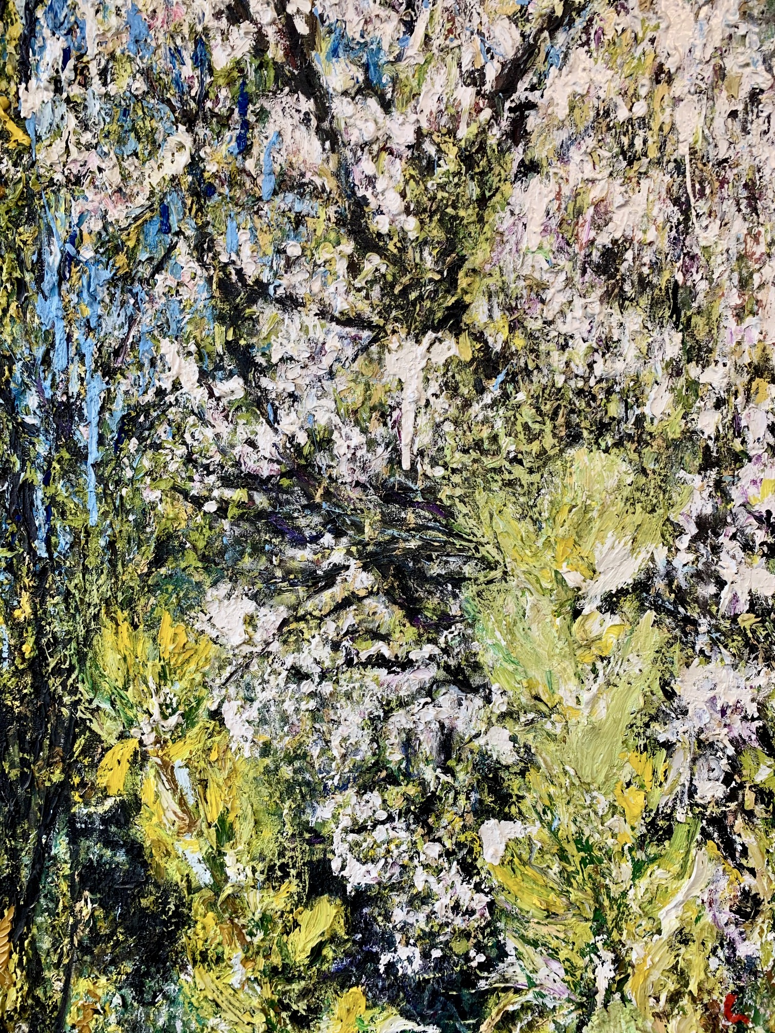 The garden ( detail ) oil on canvas