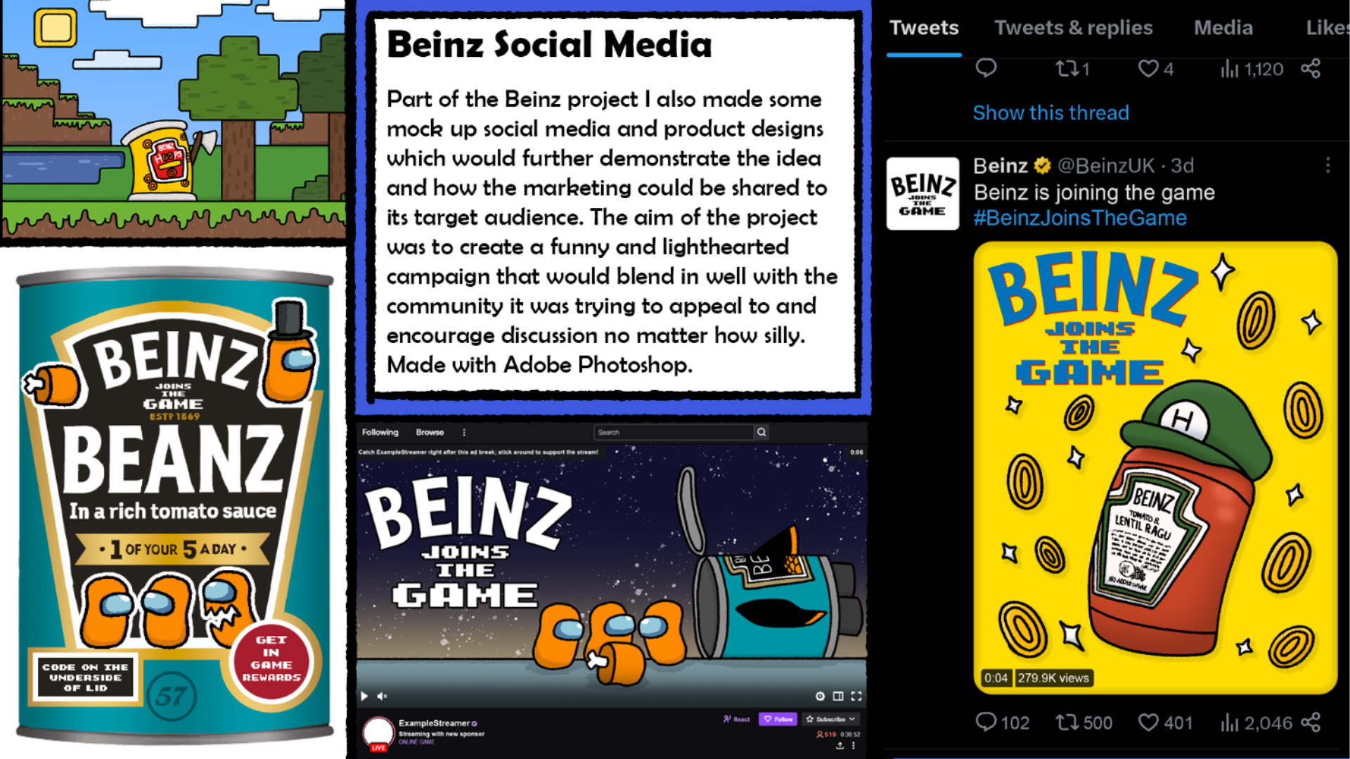 Portfolio page 8 - Beinz social media