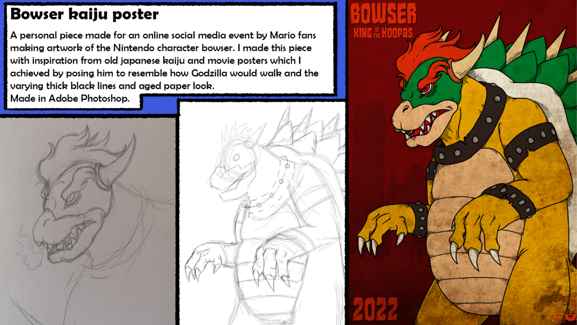 Portfolio page 12 - Bowser poster