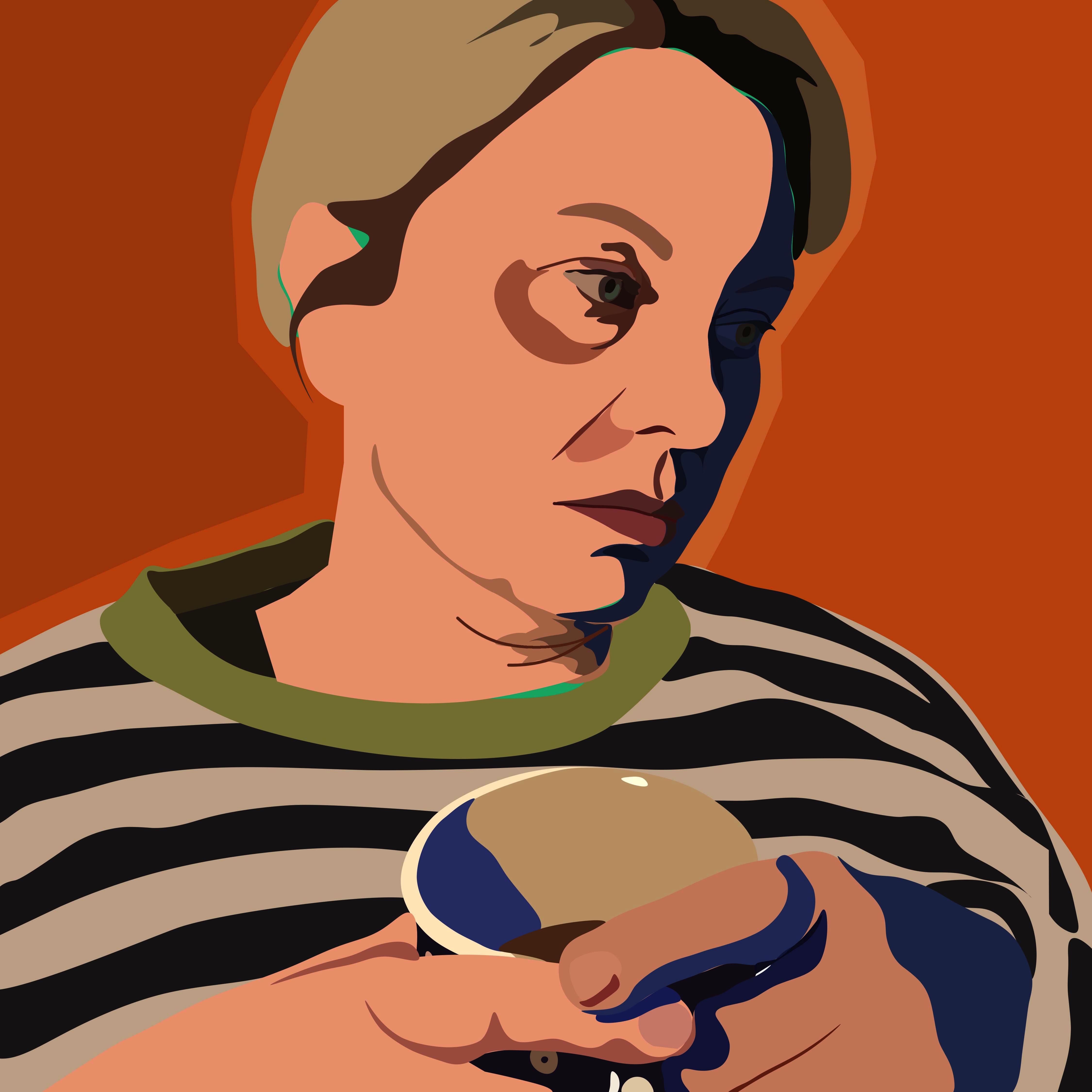 digital portrait of my mum