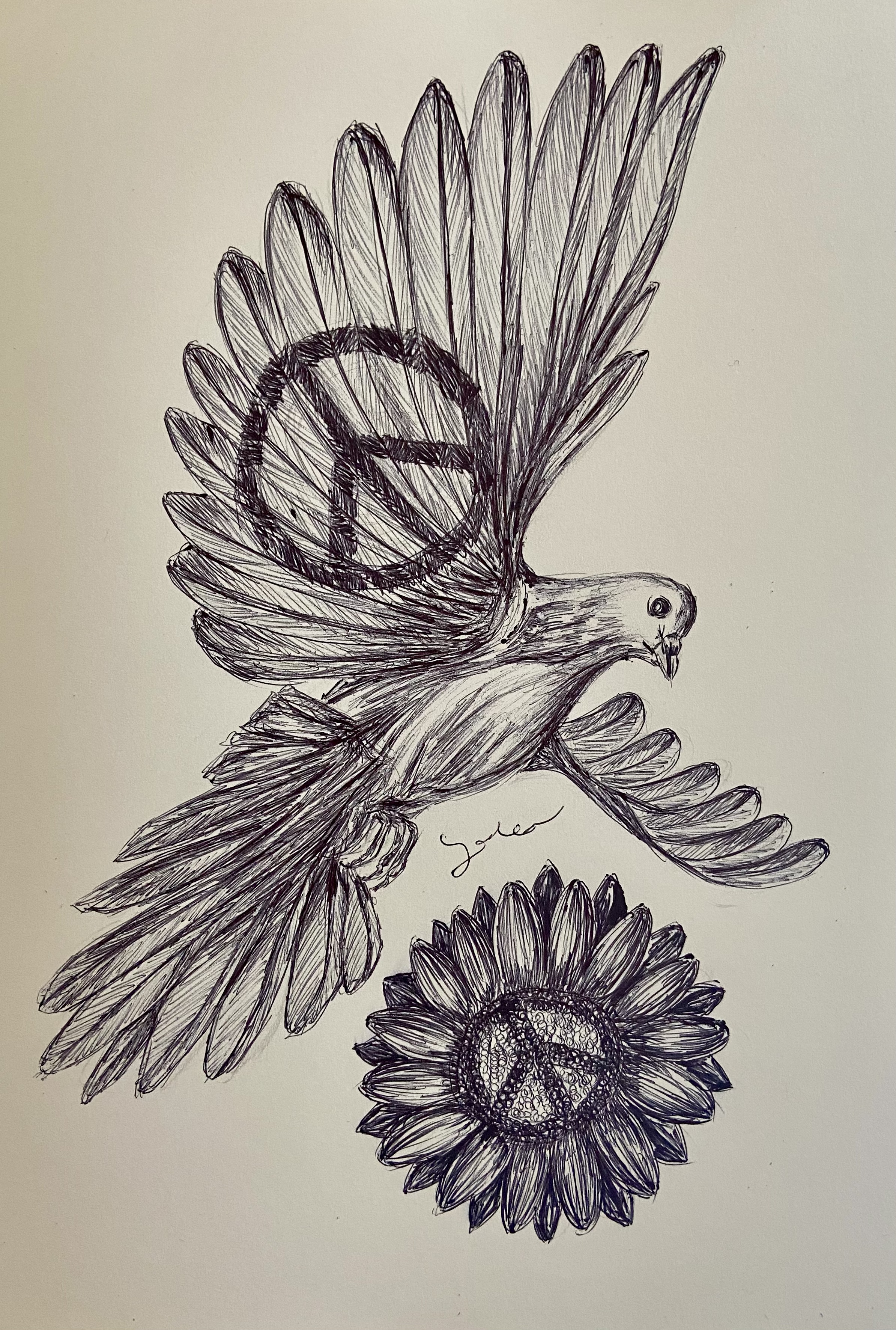 Ballpen Peace Dove 🕊