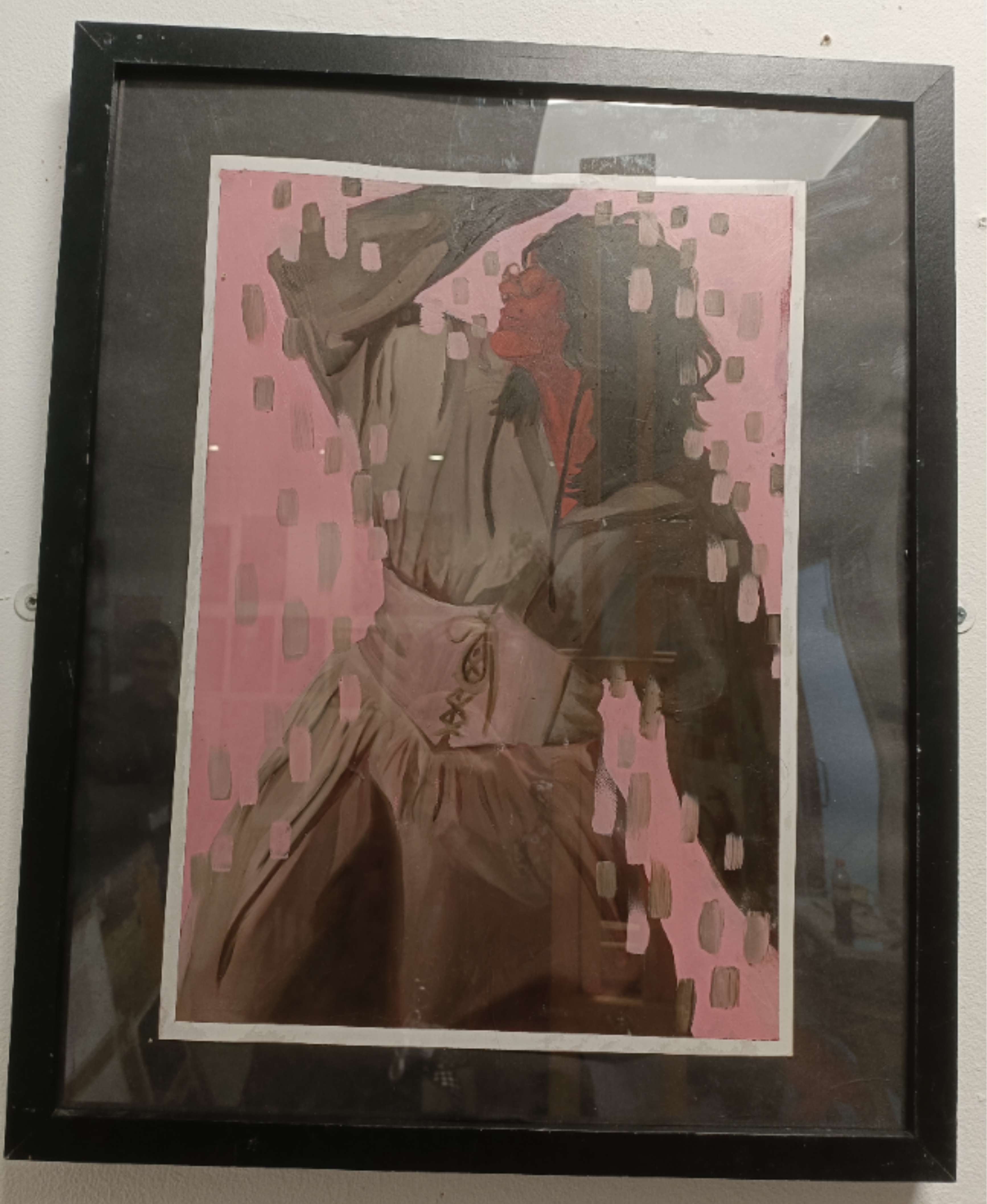 This oil painting is the first of a series of 3 paintings I did for my college project titled Altered. The idea behind these pieces was to visually present the feeling of dissociation caused by personality disorders.