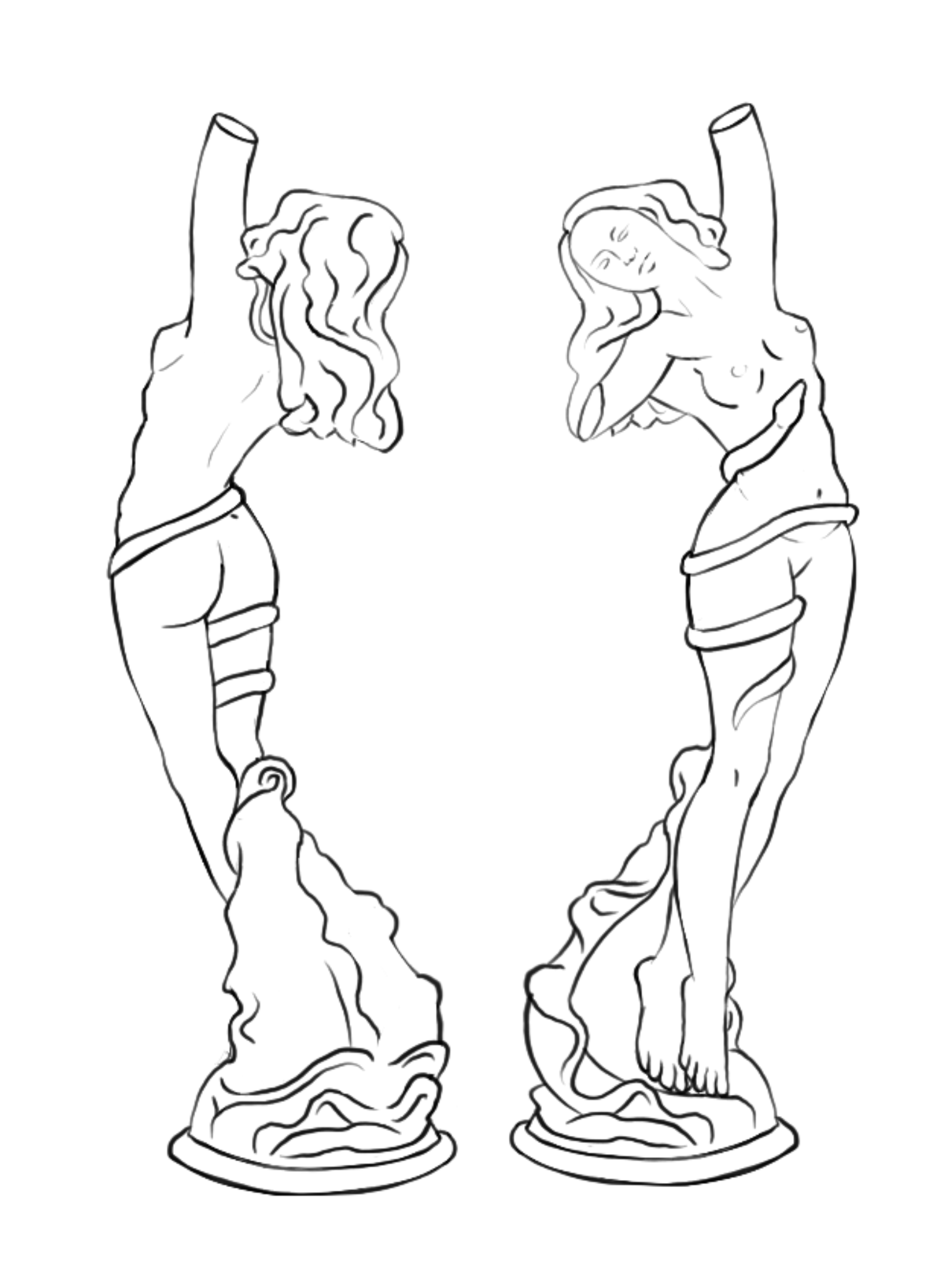 This is my digital design for my Aphrodite statue that I made for my ‘Altered’ project 3D final piece.