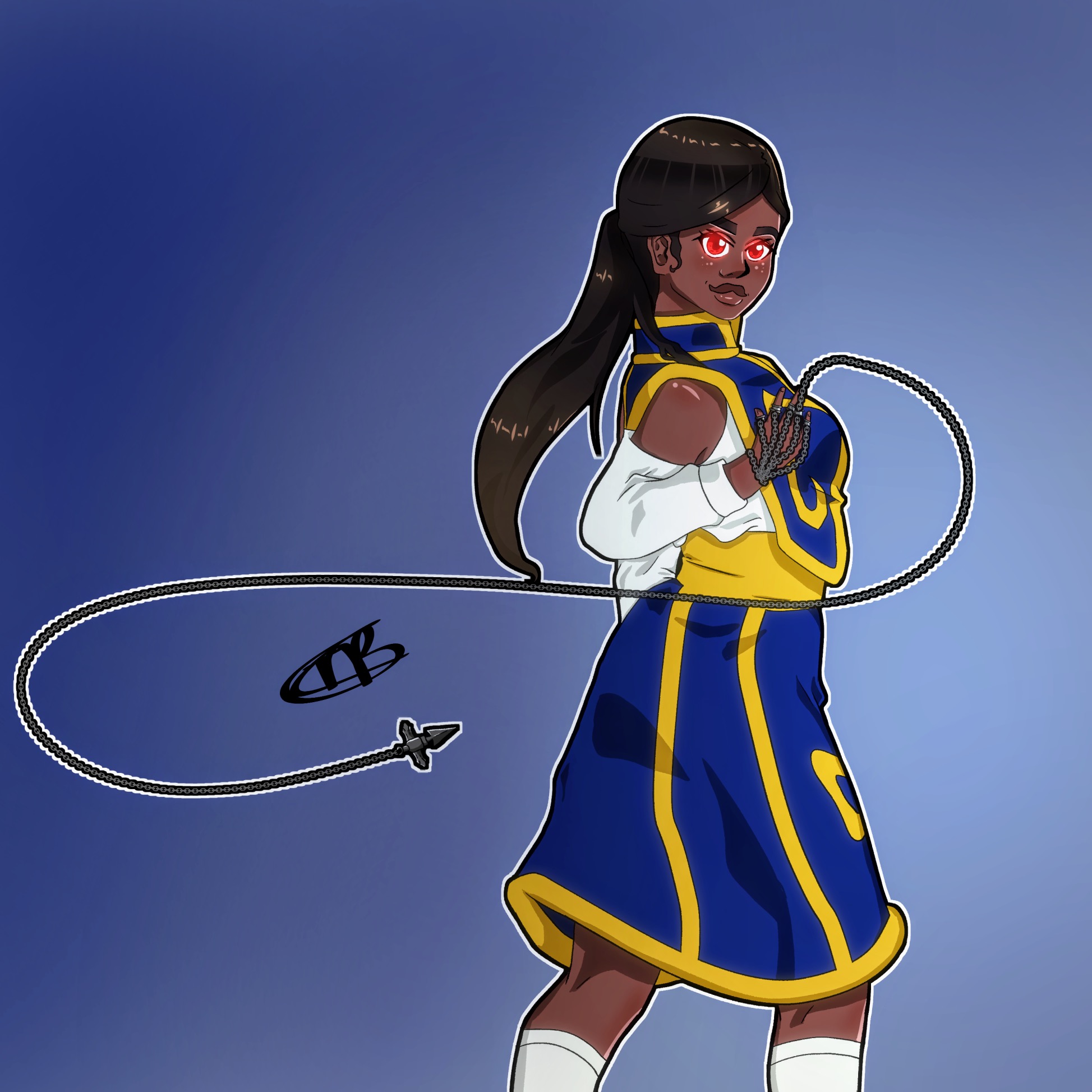 Drawing my friend as Kurapika