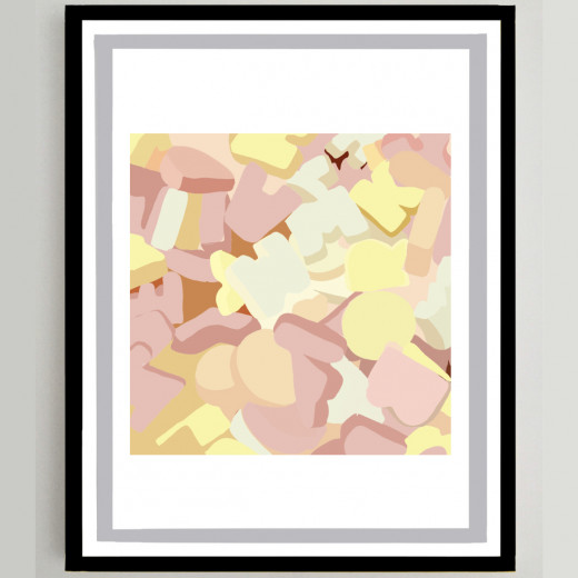 Alphabet sweets print