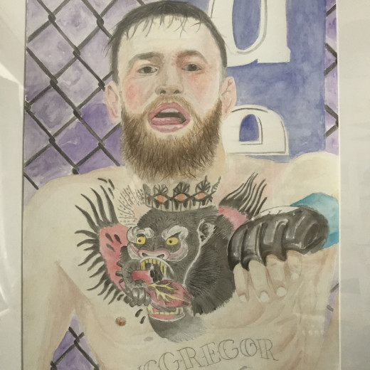 Conor McGregor. Watercolor