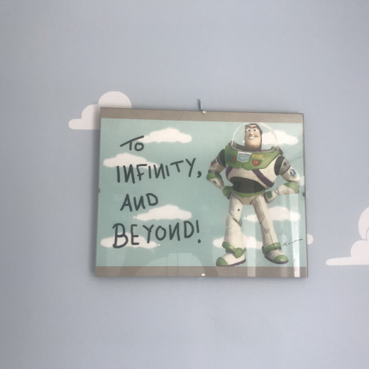 Illustration and quote for a little boys room.