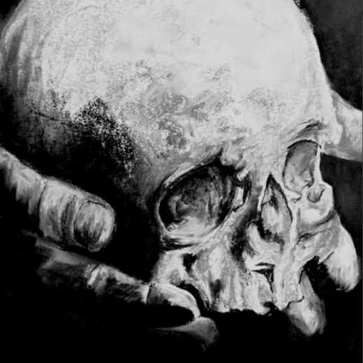 A1 canvas. charcoal image